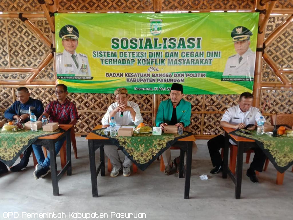 Sosialisasi Deteksi Dini Dan Cegah Dini Terhadap Konflik Masyarakat Oleh Bakesbangpol Kabupaten Pasuruan