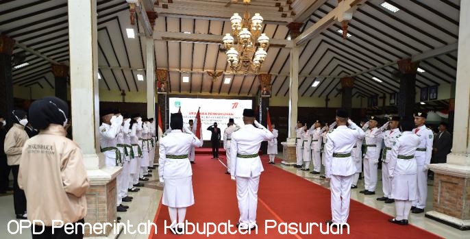 Bupati Irsyad Yusuf Kukuhkan 27 Paskibraka Kabupaten Pasuruan